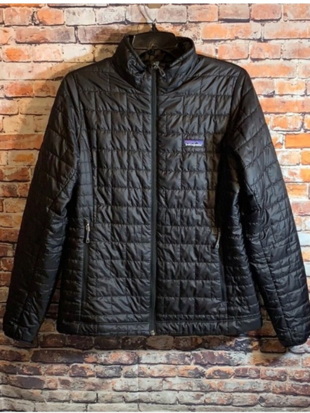 Authentic Patagonia black nano puffer jacket Quilted coat Medium